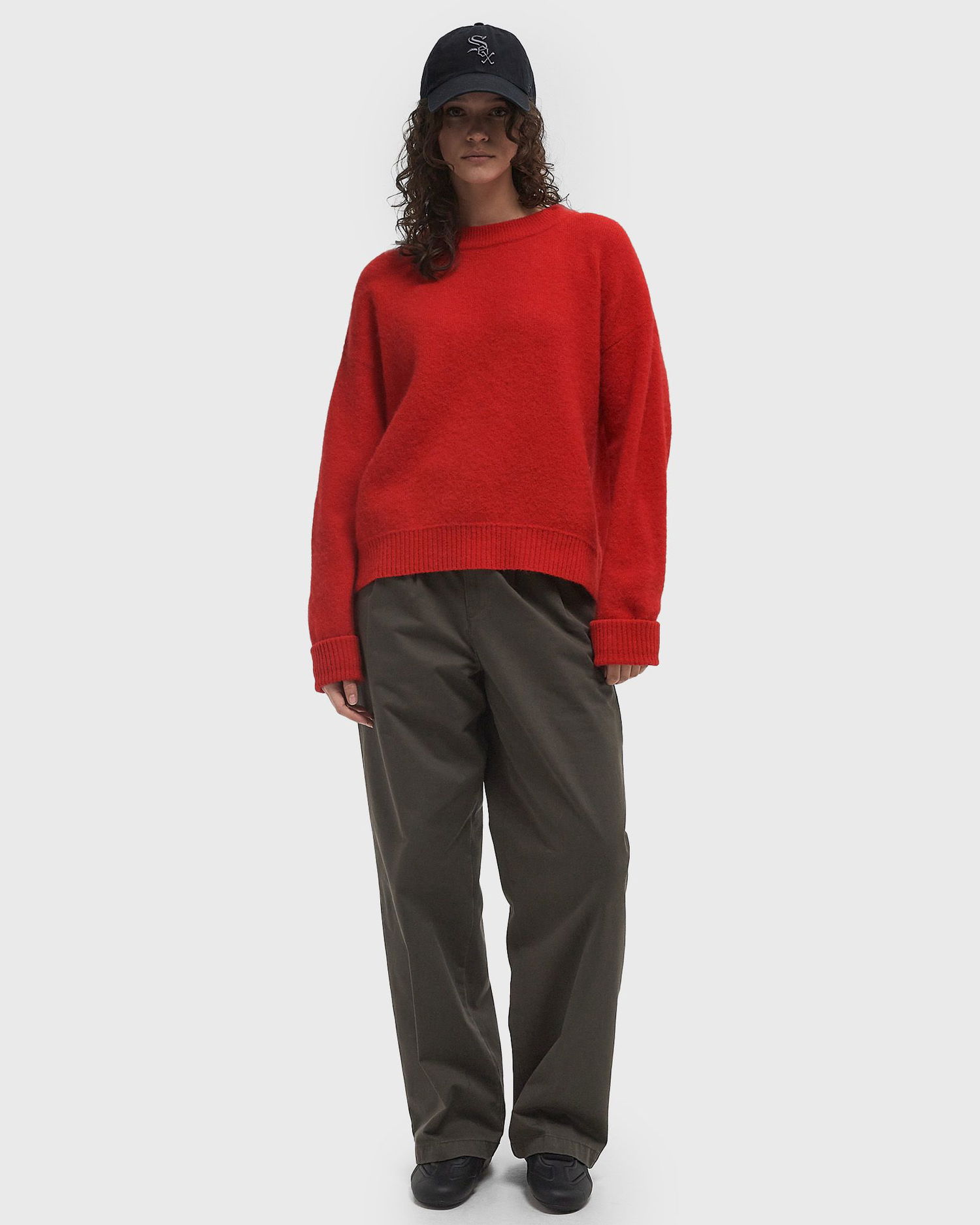 Пуловер American Vintage American Vintage VITOW Pullover Червено | VITO18EE25-ROSE-CHINE, 1