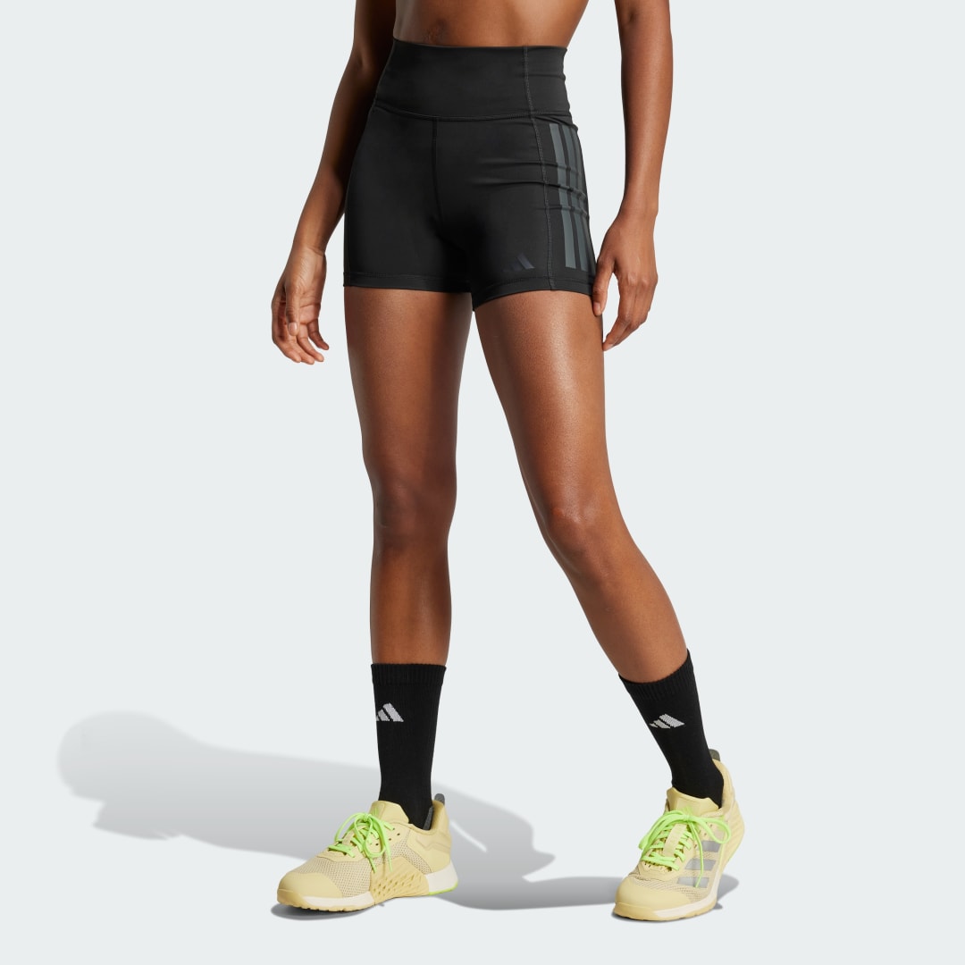 Къси панталони adidas Performance Optime 3-Stripes 1/4 Training Shorts Черно | JG6144, 0