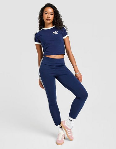 Тениска adidas Originals 3-Stripes Slim Tee Тъмно синьо | KD4276, 3