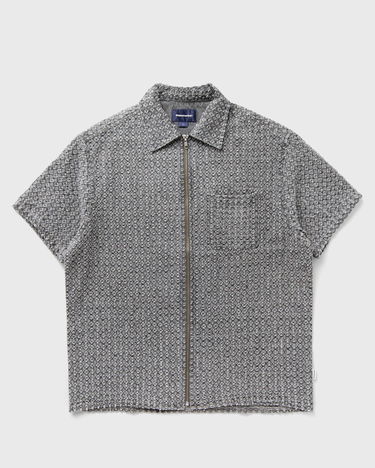 Риза thisisneverthat Short Sleeve Zip Shirt Сиво | TN250DSHTS01GRY, 1