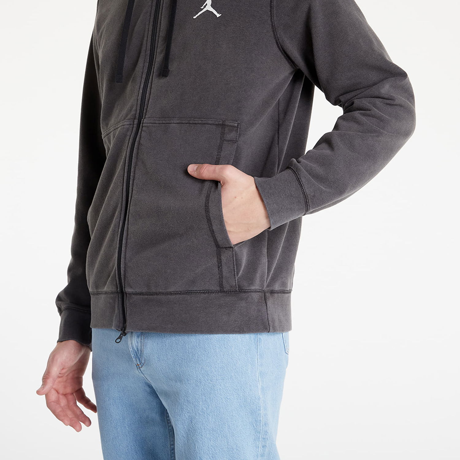 Суитчър Jordan Dri-FIT Air Fleece Full-zip Hoodie Сиво | DC9737-010, 1