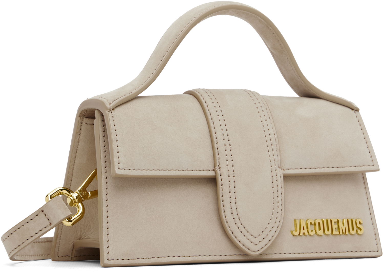 Дамска чанта Jacquemus The Bambino Top-Handle Bag Бежово | 22HBAW00006AC08C01, 1
