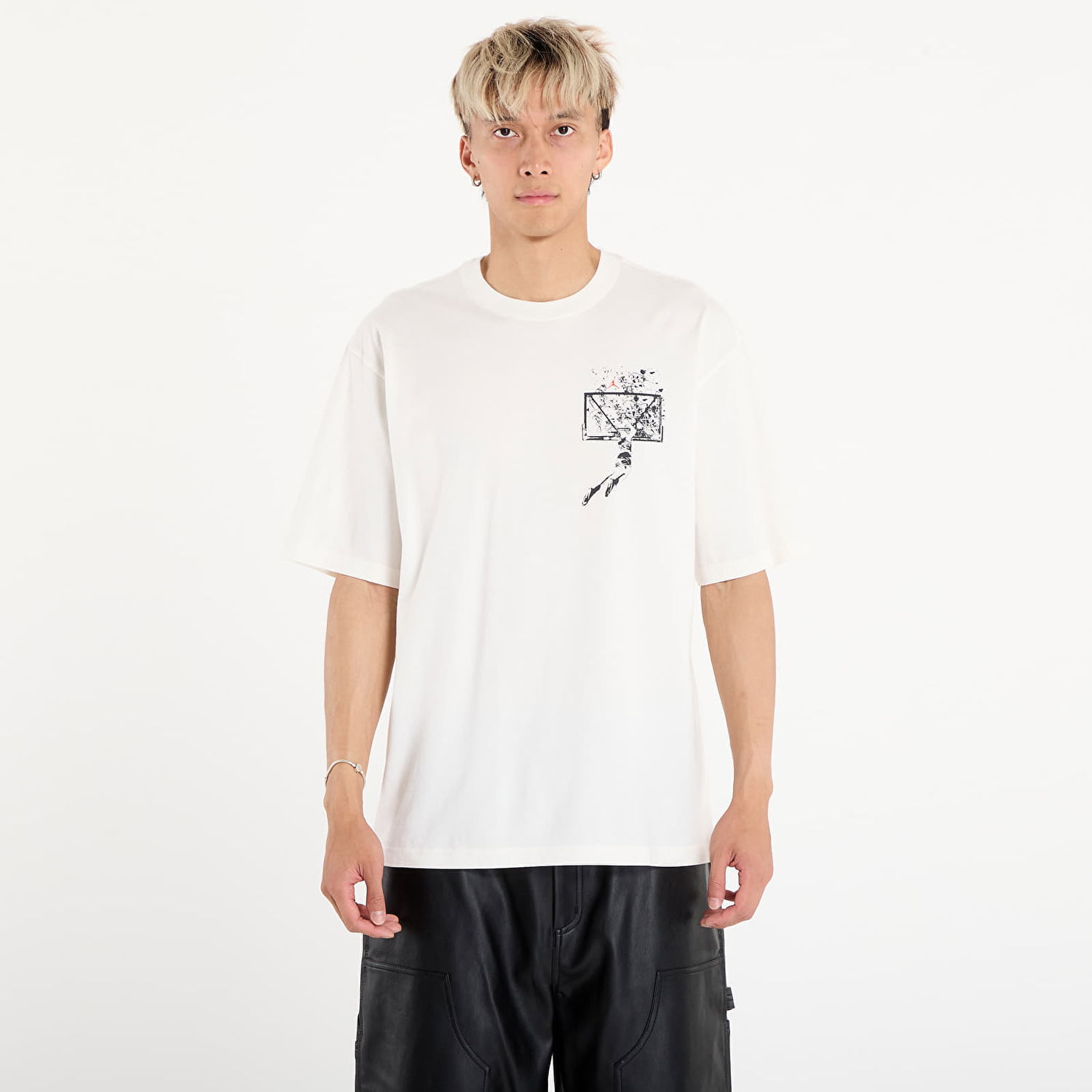Тениска Jordan Jordan Brooklyn Oversized Graphic T-Shirt Бяло | IB3297-133, 0