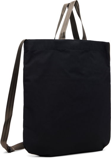Голяма пазарска чанта NANAMICA Convertible Tote with Striped Webbing Straps, Front Zip, and Flap Pockets Черно | S25FU041U, 2