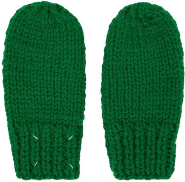 Ръкавици Maison Margiela Childish Stitches Mittens Зелено | S50TS0036 S18420, 0