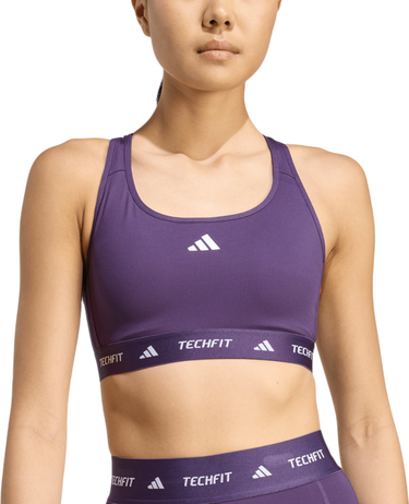 Сутиен adidas Originals TechFit Medium Support Sports Bra Лилаво | jw7242, 0