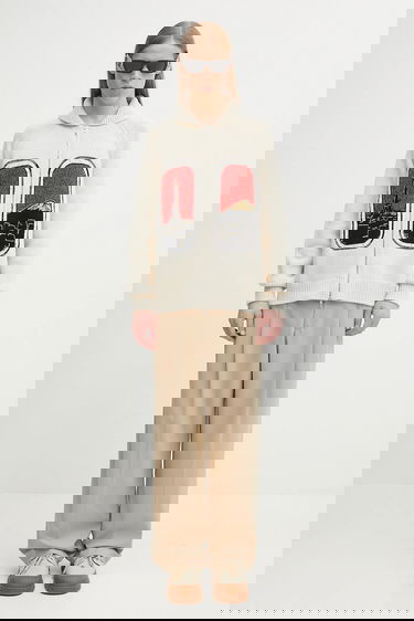 Панталони KENZO Kenzo Pleated Wool Chino Pants Бежово | FF65PA3689RZ, 4