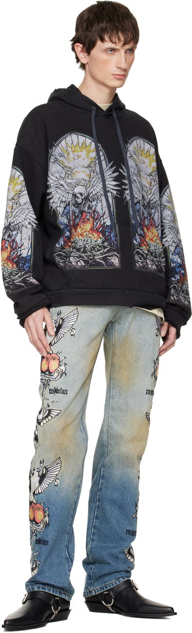 Суитчър Who Decides War Who Decides War Distressed Stained Glass Skull Hoodie Многоцветен | 1110570002FW25, 3