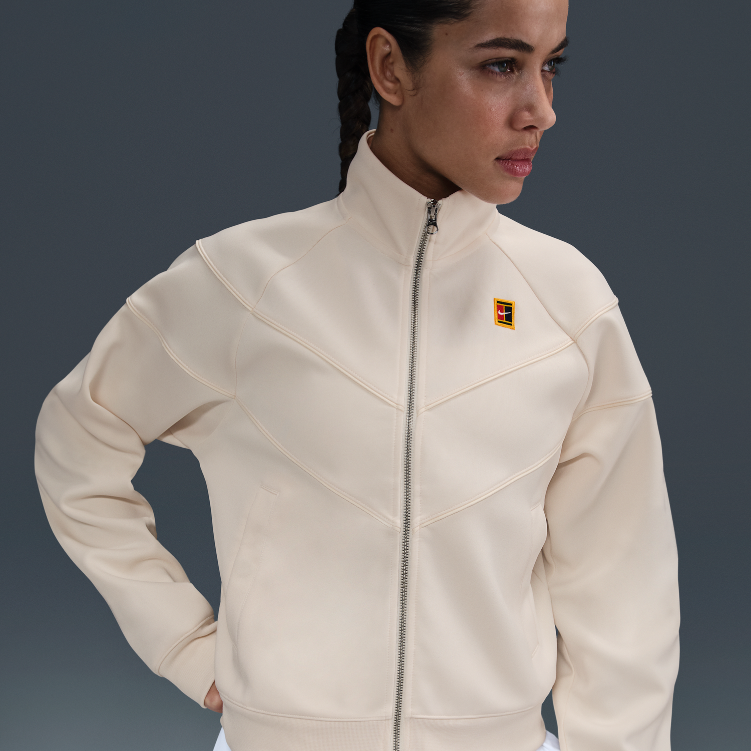 Яке Nike NikeCourt Heritage Windrunner Tennis Jacket Бежово | FZ6507-111, 0