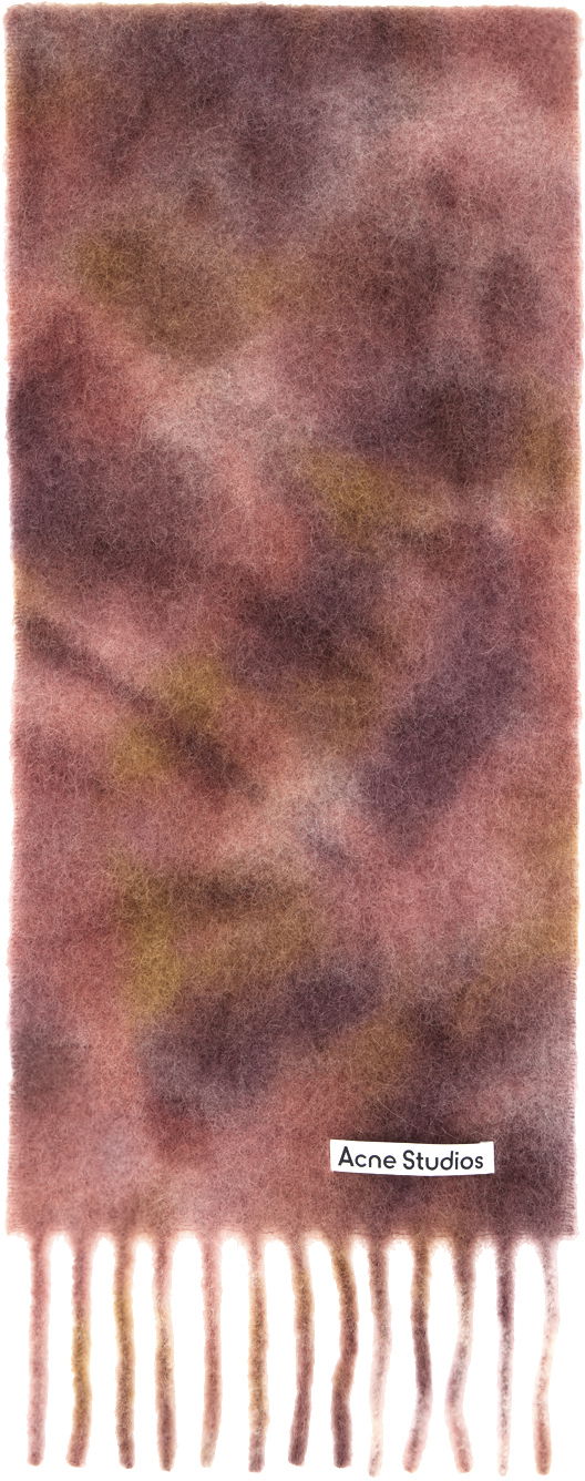 Облекло Acne Studios Burgundy & Purple Tie-Dye Scarf Бургунди | CA0284-