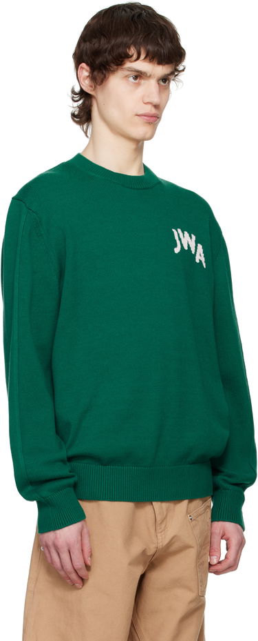Пуловер JW Anderson JW Anderson JWA Crew Neck Jumper Зелено | KW1348-YN0398-540, 2