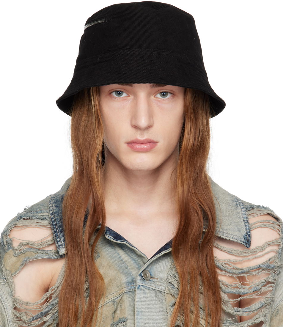 Шапка Rick Owens DRKSHDW Pocket Gilligan Hat Черно | DA02C5475 MC, 0