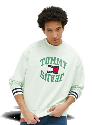 Суитчър Tommy Hilfiger Logo Sweatshirt Зелено | DM0DM16375.PPYX