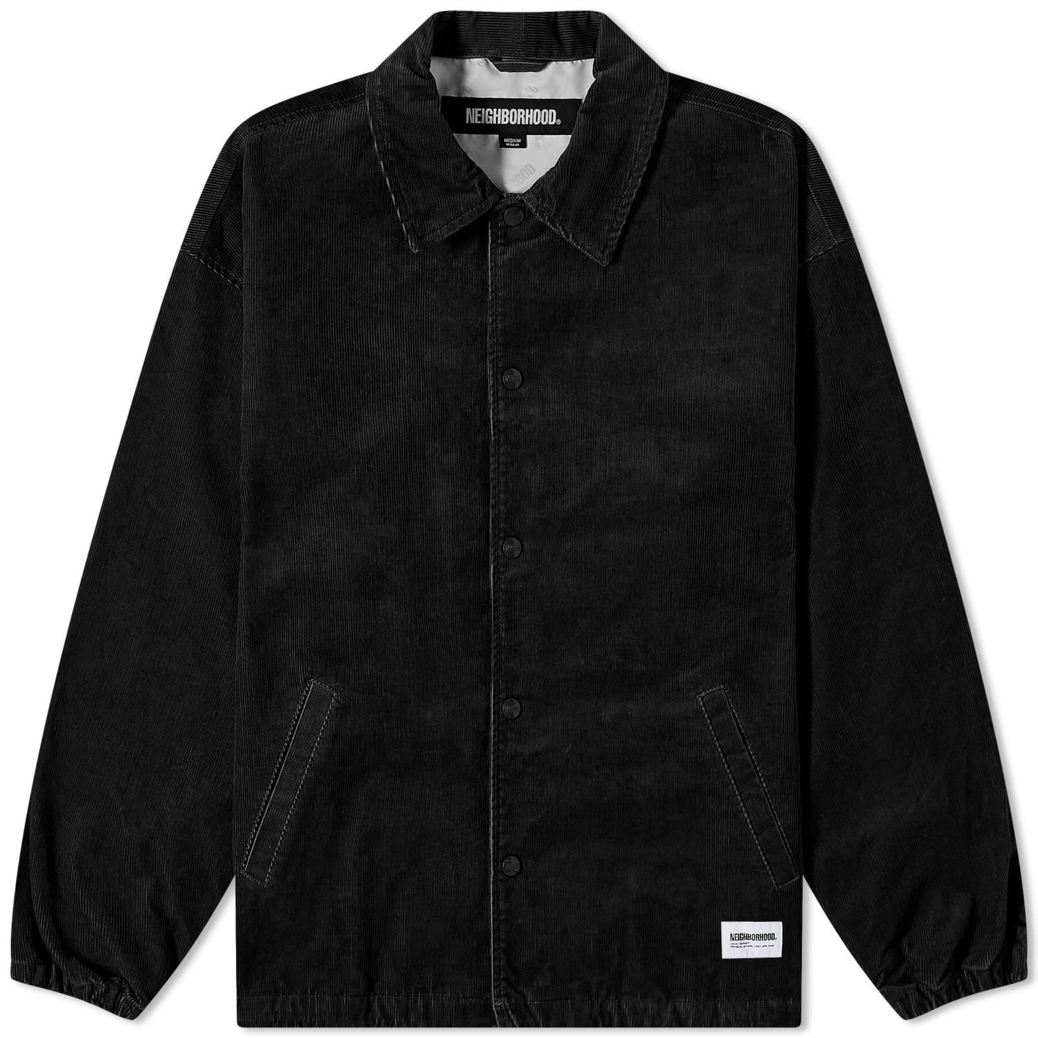Яке Neighborhood Corduroy Coach Jacket Черно | 232SPNH-JKM04-BK, 0