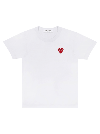 Тениска Comme des Garçons PLAY Heart Logo T-Shirt Бяло | AZ T107 051 2