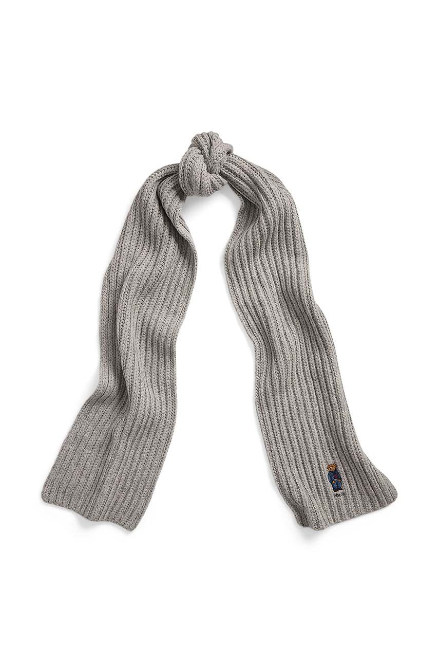 Шал Polo by Ralph Lauren Scarf Knitted Сиво | 455931877, 0