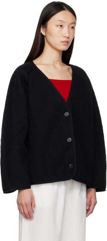 Яке Baserange Fortu V-Neck Button-Up Cardigan Jacket Зелено | OUFJ-BW-AU25, 4