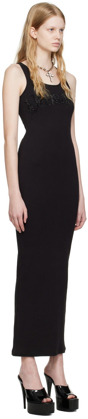 Потник Blumarine Crystal-Cut Maxi Dress Черно | P344A035A, 1
