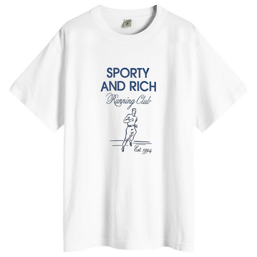 Тениска Sporty & Rich Running Man T-Shirt Бяло | TO042S409RW-48