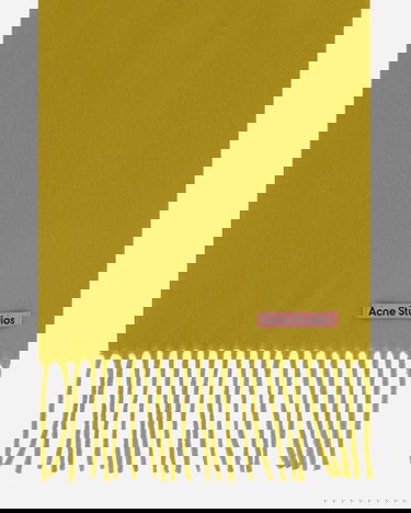 Шал Acne Studios Fringe Wool Scarf Жълто | CA0218- CYI, 4