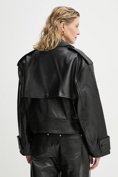 Stand Studio Bloom Cropped Leather Jacket, 2