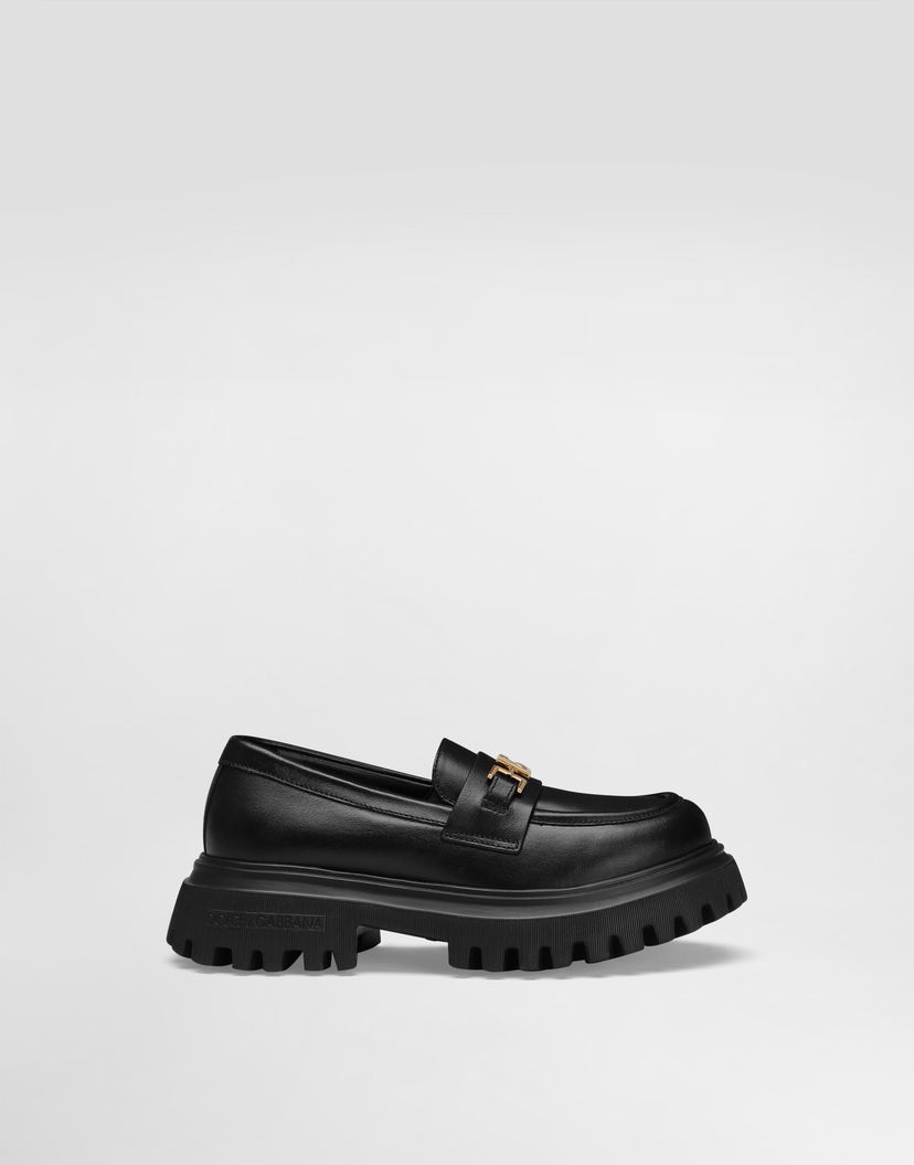 Аксесоари Dolce & Gabbana Dolce & Gabbana Nappa Calfskin Lug Sole Loafers Черно | D11351A106580999