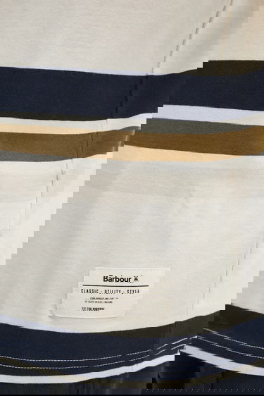 Тениска Barbour Barbour Golborne Stripe Relaxed Fit T-Shirt Бяло | MTS1409, 3