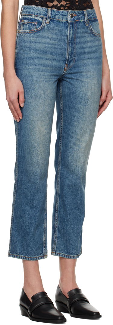 Дънки Anine Bing Anine Bing Vin Straight Leg Jeans Синьо | A-06-10394-WHD26, 1