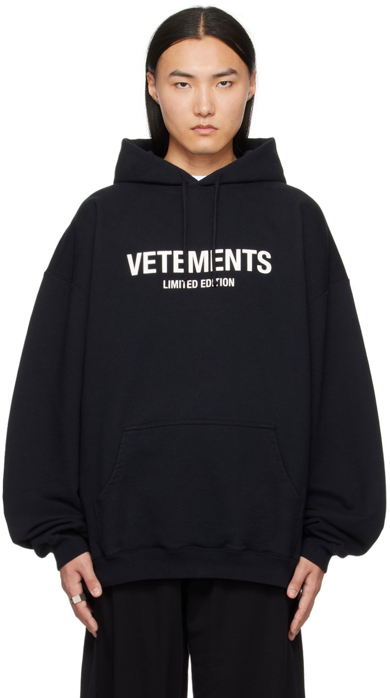 Суитчър VETEMENTS 'Limited Edition' Hoodie Черно | UE64HD600B