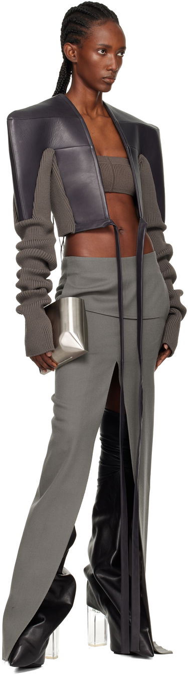 Пола Rick Owens Concordians Sliced Maxi Skirt Сиво | RO02E4387 WD, 3