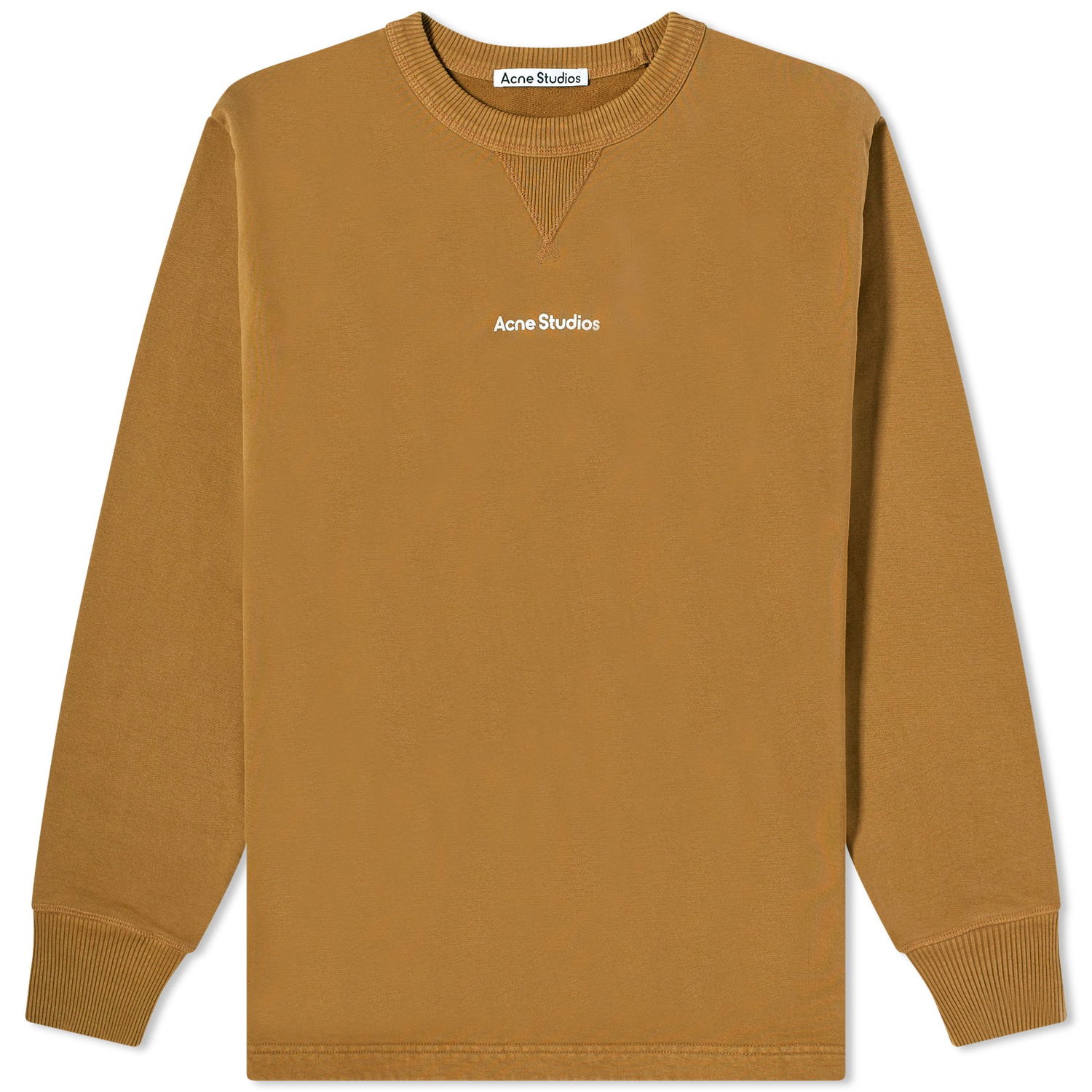 Суитчър Acne Studios Fin Stamp Crew Sweat "Mud Beige" Оранжево
 | BI0197-DGY, 0