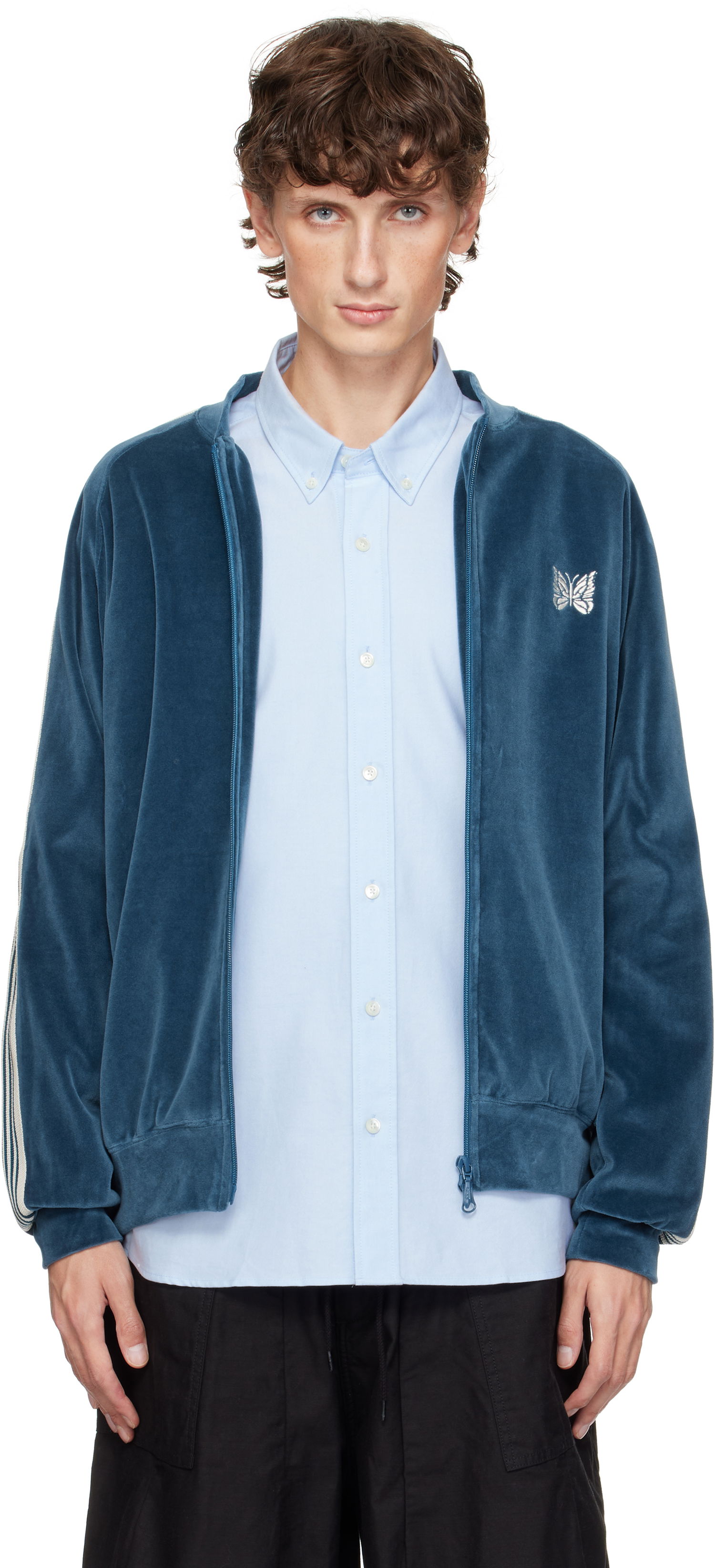 Яке бомбър Needles Track Jacket Синьо | PU278, 0
