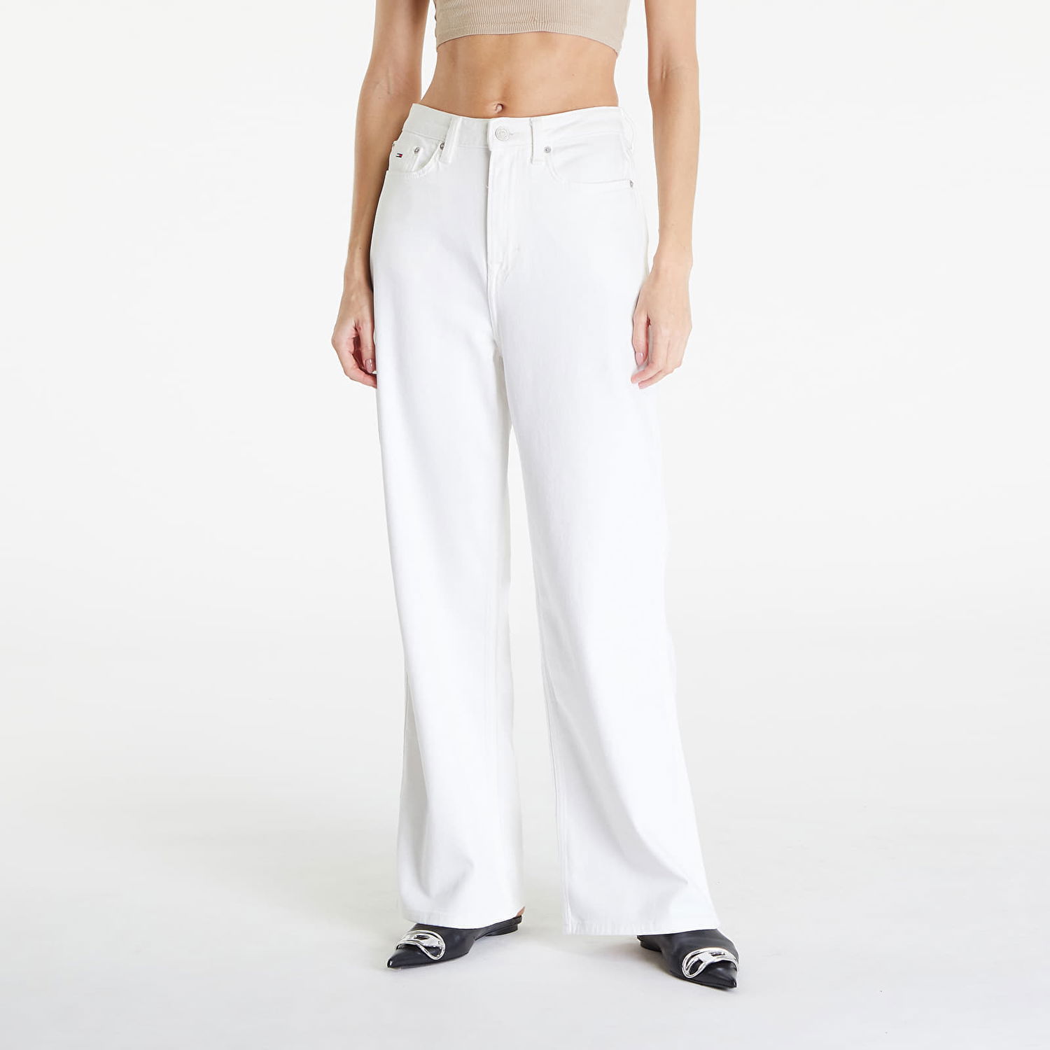 Дънки Tommy Hilfiger Gmd Claire High Rise Wide Jeans White Бяло | DW0DW17766 YBH, 0