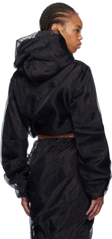 Суитчър We11done We11done Layered Cropped Hoodie Черно | WD-BL0-25-117-W-BK, 2
