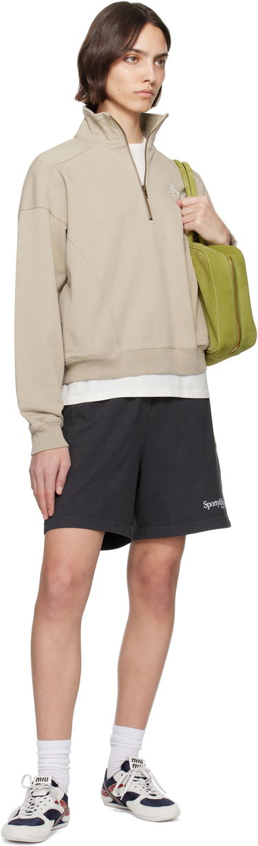 Суитчър Sporty & Rich Sporty & Rich NY 94 Quarter Zip Sweatshirt Бежово | ST073622508GY15, 3