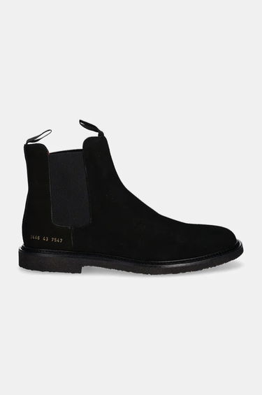 Кецове и обувки Common Projects Chelsea Waxed Suede Boots Черно | 2446.7547, 1