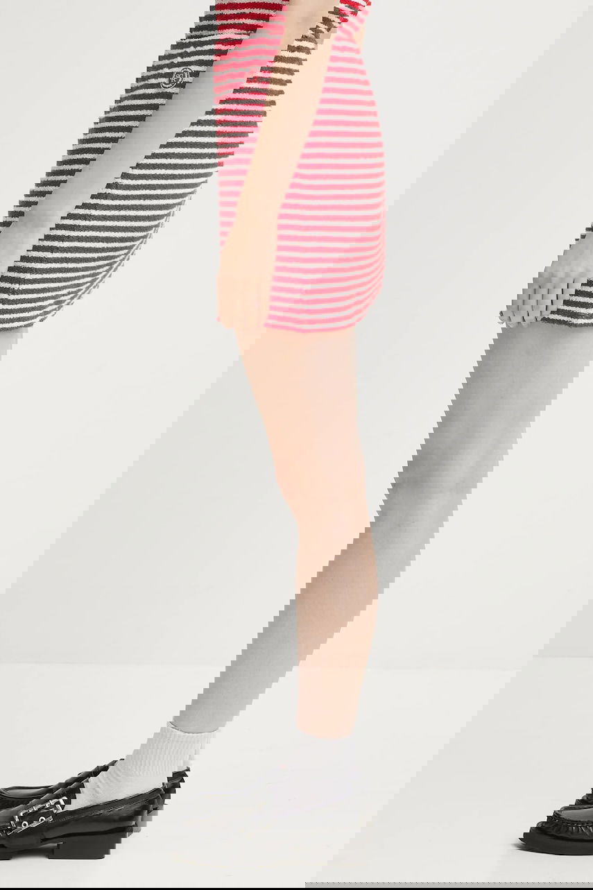 Пола Sporty & Rich Sporty & Rich Striped Terry Aline Mini Skirt Червено | SK017602300ST67, 1