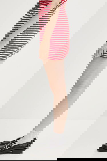Пола Sporty & Rich Sporty & Rich Striped Terry Aline Mini Skirt Червено | SK017602300ST67, 1