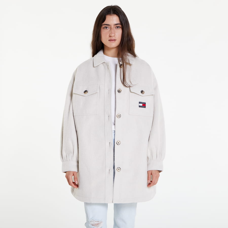 Яке Tommy Hilfiger Puffed Sleeve Shacket Бежово | DW0DW14304 ACE, 0