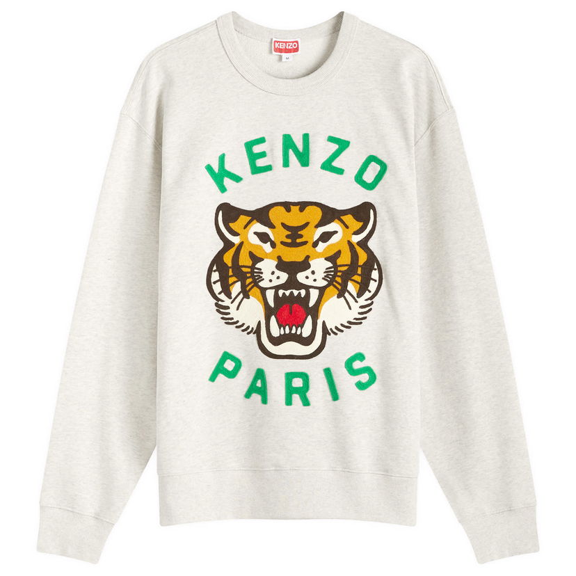 Суитчър KENZO Lucky Tiger Oversized Sweat Бяло | FE68SW1064MF-93A