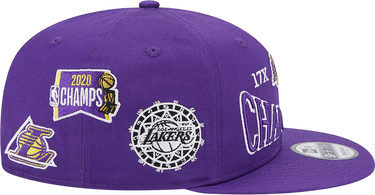Шапка с козирка New Era 9FIFTY NBA Los Angeles Lakers Champions Patch Snapback Cap Лилаво | 60364222-lila, 2