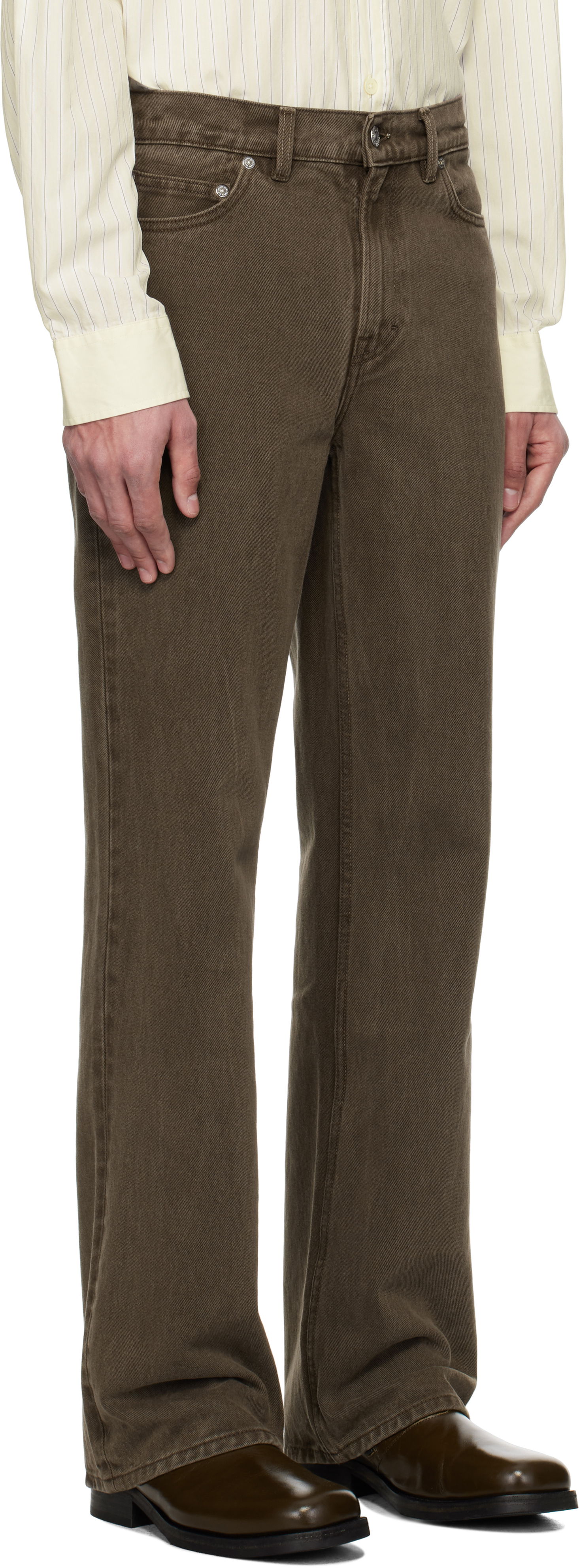 Дънки OUR LEGACY Our Legacy 70s Cut Jeans Кафяво | M22557CH, 1