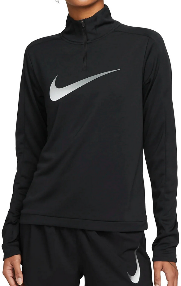 Суитчър Nike Dri-FIT Swoosh Short 1/4 Zip Sweatshirt Черно | DX0952-010, 0