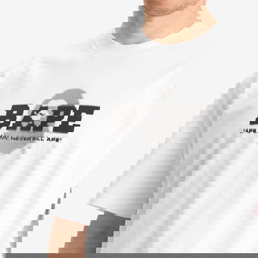 Тениска BAPE Graffiti Logo Relaxed Fit T-Shirt, Size X-Large Бяло | 001TEL301308M-WHT, 5