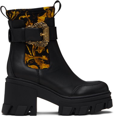 Кецове и обувки Versace Versace Jeans Couture Sophie Chain Chelsea Boots Черно | E79VA3S84_EZS867, 0