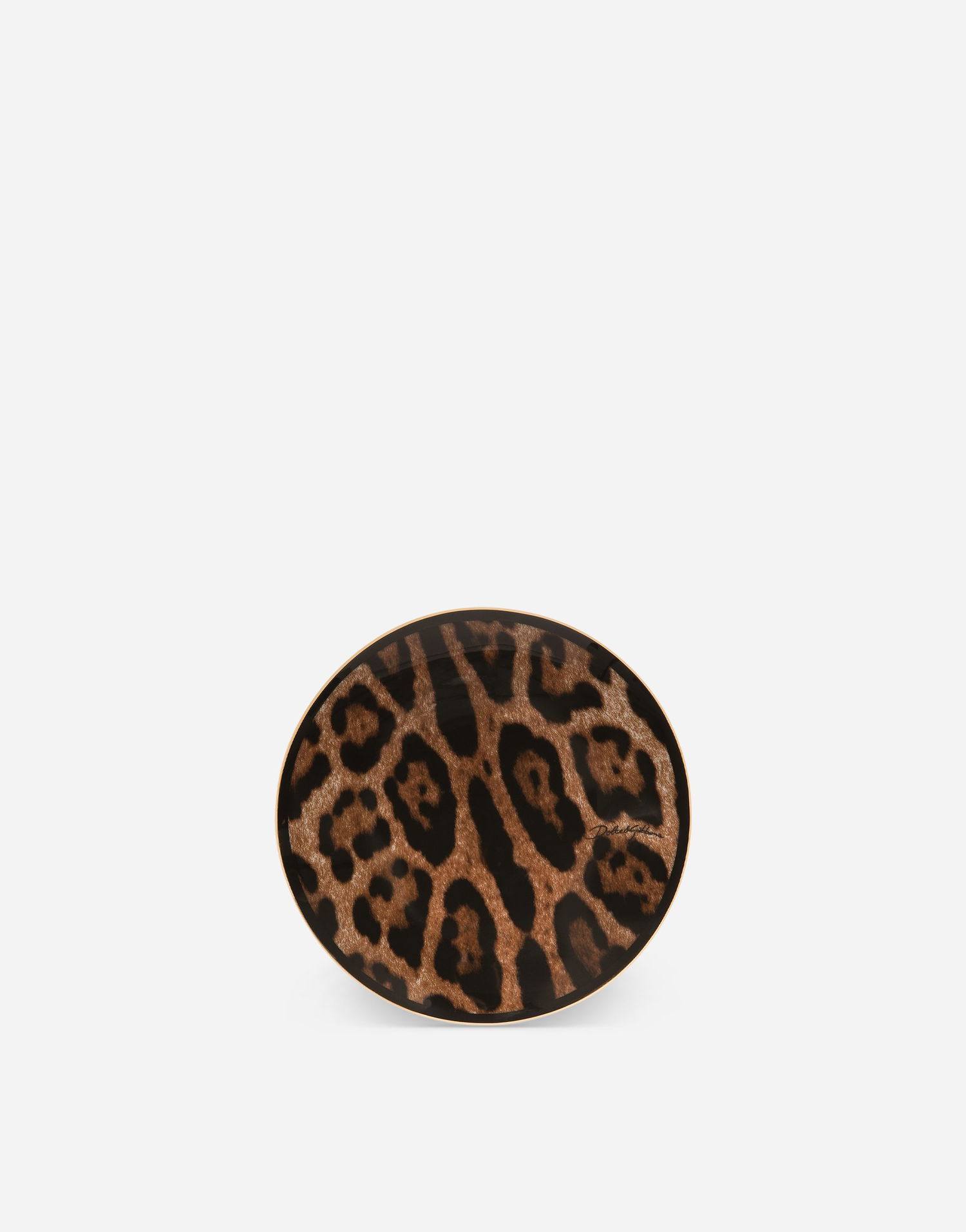 Домашен декор Dolce & Gabbana Dolce & Gabbana Oval Leopard Print Porcelain Decorative Box Многоцветен | TCC200TCAMUUL003, 0