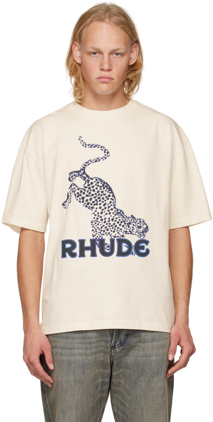 Тениска Rhude Rhude Graphic T-Shirt Бежово | RHPS23TT34012611, 0
