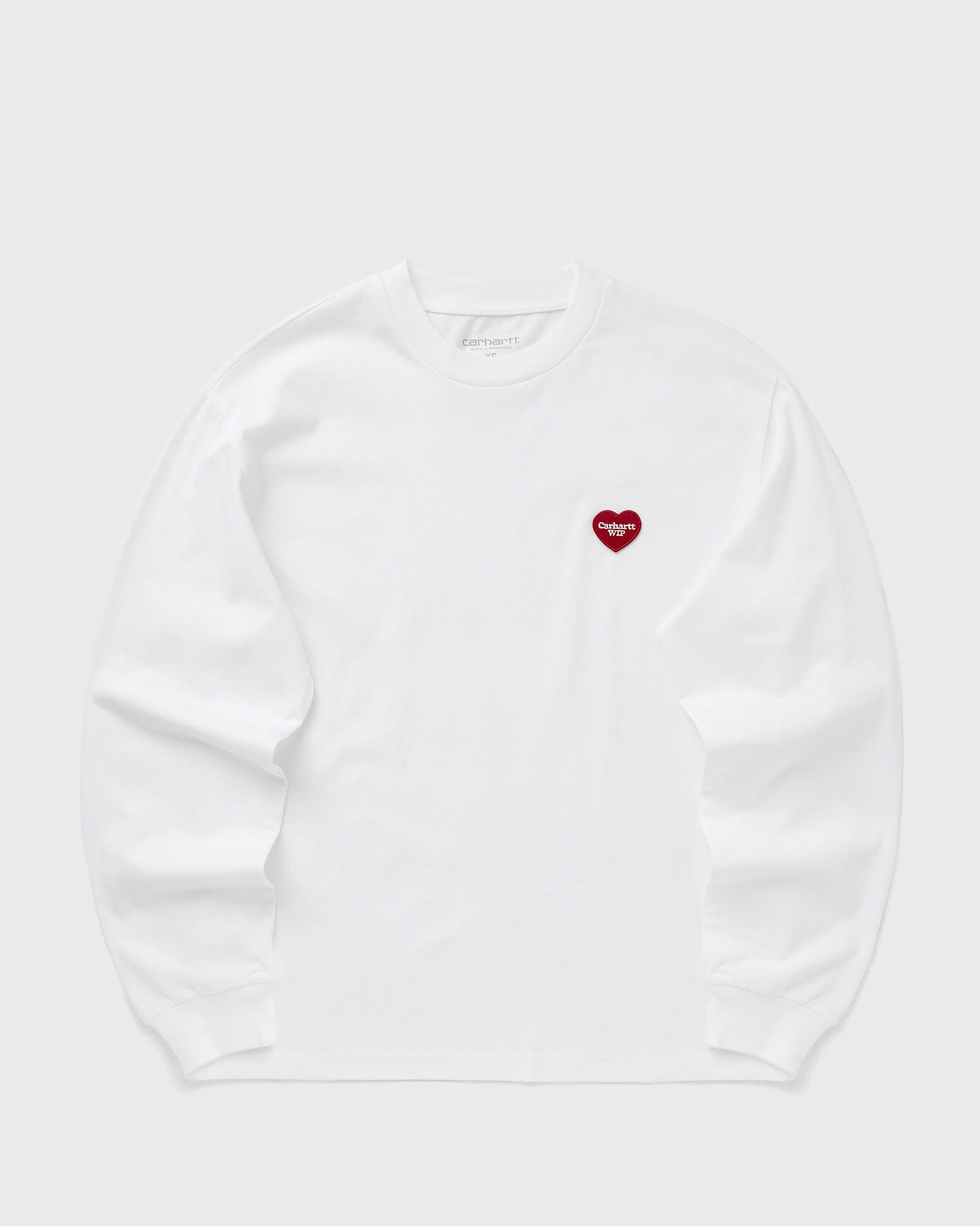 Тениска Carhartt WIP Long Sleeve Heart Patch T-Shirt Бяло | I035469-1WZ.XX, 0