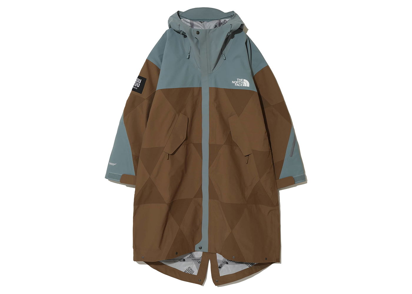 Яке The North Face Undercover x Soukuu Geodesic Shell Jacket Sepia Brown/Concrete Grey Кафяво | 84S5, 0