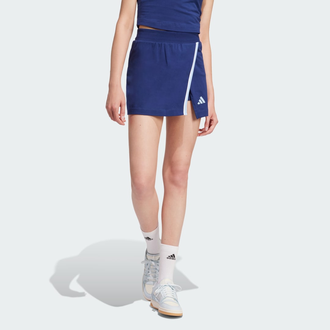 Пола adidas Performance Cotton Skort Синьо | JG6210, 0